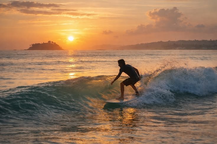 Surfing in Sri Lanka